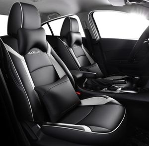 Xury Kwaliteit Autostoel Cover Voor Mazda 3 Axela 2014 2015 2016 2017 2018 2019 Leather Fit Vier Seizoenen Auto styling Accessoires6850684