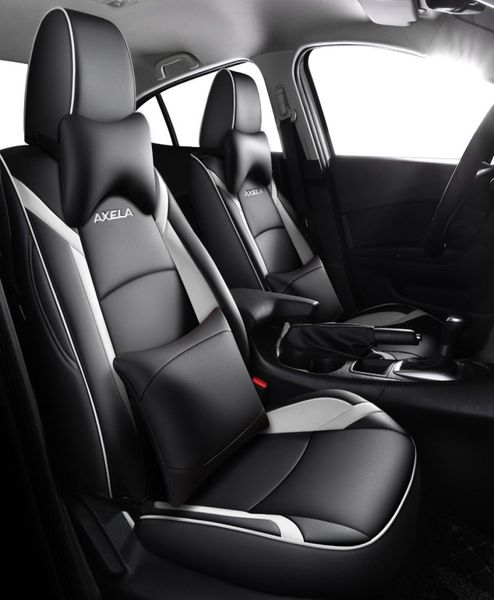 Xury – housse de siège de voiture en cuir, de qualité, pour Mazda 3 Axela 2014 2015 2016 2017 2018 2019, accessoires de style automobile quatre saisons, 8939369