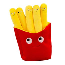 Xux 30 cm Fries Fries Plush Toy Pillow Creative Pizza Burger Plush Chips Store Decorations Photography Props Sofa Groothandel
