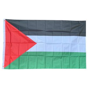 Xvggdg Grand drapeau Palestine Polyester 150 x 90 cm Gaza bannière palestinienne