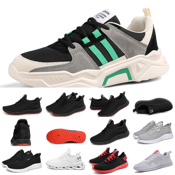 XWFV Cómodos zapatos para correr casuales para hombres, transpirables, sólidos, negros, grises profundos, beige, accesorios para mujeres, buena calidad, deporte, verano, moda, zapato para caminar 35