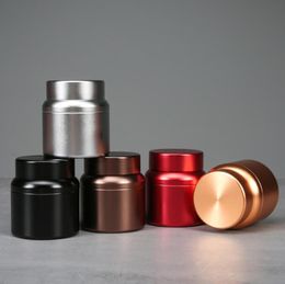 Xxl aluminium legering tabak blikjes potten opbergdoos thee metaal sieraden stash rookgereedschap 6 kleur 52*58 mm/46*70 mm