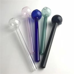 Tubo de vidrio para quemador de aceite de tazón grande xxl con 5,5 pulgadas de espesor, pyrex claro, rosa, azul, verde, negro, quemador de aceite de vidrio colorido ZZ