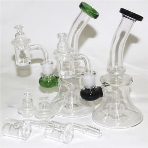 Fumar XXL Cuarzo Banger Nail Cyclone Carb Cap 100% Cuello corto 10 mm 14 mm 18 mm Hombre Mujer Tubos de mano de vidrio