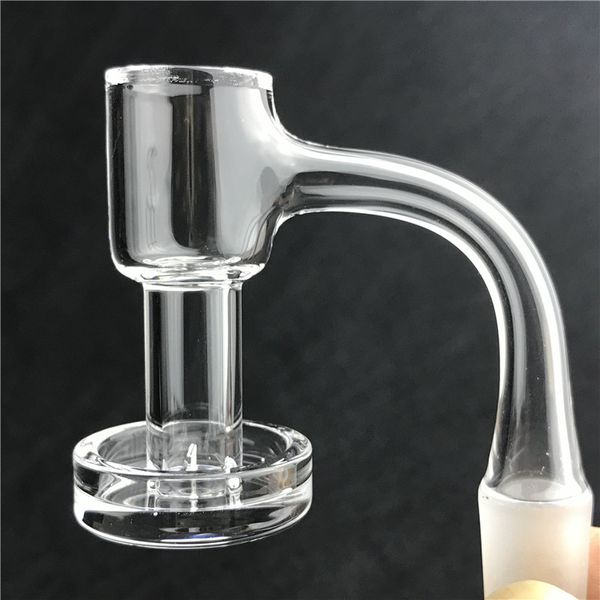 4 mm de fondo grueso Cuarzo Terp Slurper Banger con HQ para fumar Soldadura completa 20 mm 2 mm Parte superior biselada 3 mm Paredes Arte sin hogar Clavos para Bongs