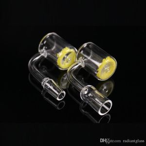 XXL Banger Temperatuurindicator Geel 90 graden Quartz Bangers OD 30 MM DAB RIG NAIL