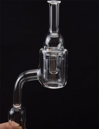 Xxl Quartz thermal banger quartz bubbler caril cap 10 mm 14 mm 18 mm mâle femelle 9045 degrés 100 réel quartz à double mur à double clous5045019