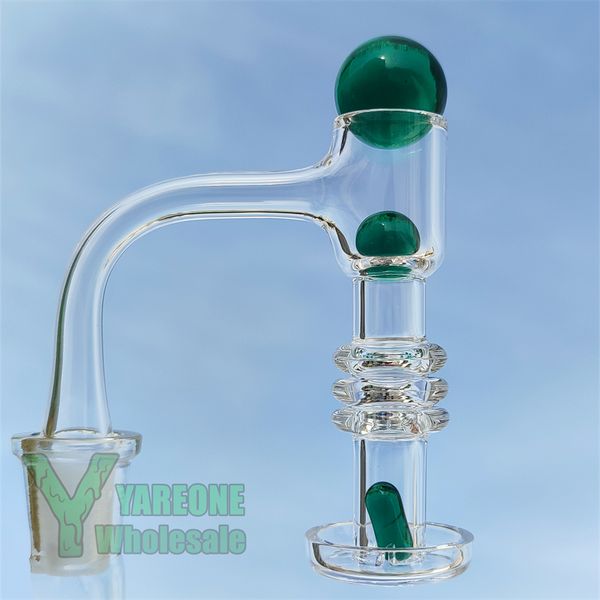 80 mm de hauteur XXL Terp Slurper Marble Set 3 nœuds de diamant Full Weld Quartz Banger 10 mm 14 mm bord biseauté Slurp Kit Dab Nails avec Terp Pills YAREONE Vente en gros