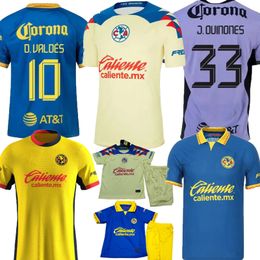 Xxxl 4xl 2023 2024 2025 Liga MX Club America FC Jerseys R.Martinez Giovani Henry Escoboza Home Away Tercera camisa de entrenamiento 24 25 Football fanático Versión de jugadores Kits para niños