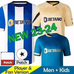 23 24 FC PORTOS SOCUCER Jerseys Player Versie Training 2023 2024 Home Away Yellow 130 jaar jubileum Campeoes Pepe Mehdi Luis Diaz Men Football Shirts Kids Kits