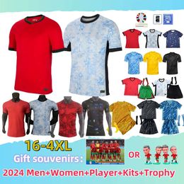 Xxxl 4xl 2024 Jerseys de football portugais Ronaldo Pepe Joao Felix Bermardo B.Fernandes Camisa de Futebol J.Moutinho Football Shirt Men Kids Kit Kit Cr7
