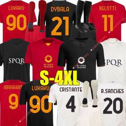 XXXL 4XL 23 24 DYBALA LUKAKU SOCUCER JERSEYS 2023 Finale Maglia Pellegrini Belotti Smalling Abraham Totti voetbalhemd