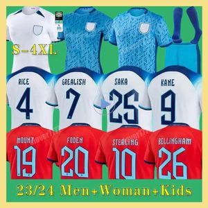 XXXL 4XL 23 24 Engeland voetbalshirts SAKA FODEN BELLINGHAM RASHFORD STERLING GREALISH Nationaal team KANE voetbalshirt Kit rode shirts