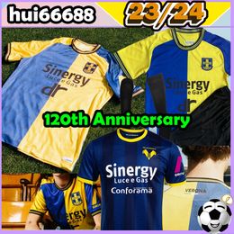 XXXL 4XL 23/24 Hellas Verona Voetbalshirts 2023 speciaal 120-jarig jubileum FARAONI BARAK LAZOVIC KALINIC CAPRARI ILIC SIMEONE thuisvoetbalshirt Heren Uniformen