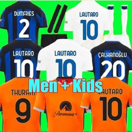 XXXL 4XL Lukaku Soccer Jerseys Barella Correa Inters Milan Giroud Ibrahimovic Lautaro Milans Theo Brahim 23 24 Chemise de football 2023 2024 Uniformes Hommes Enfants Kits