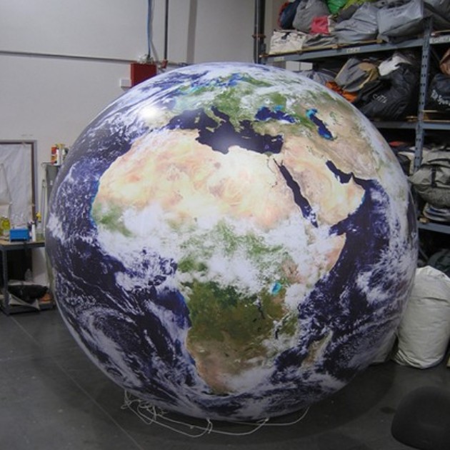 Xyinflatable Activities Hanging Led opblaasbare Earth Ball Globe Ballon voor evenementen Decoratie