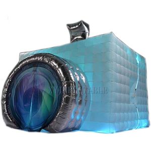 Actividades xyinflatables Forma de la cámara 360 Photo Booth Photobooth inflable con LED