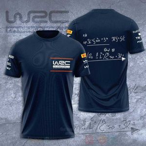 XZ8B Camiseta de moda masculina de gran tamaño 23 Nuevo equipo de carreras de fórmula de F1 WRC y Women's Crew Neck Streetwear 3D Impresión Motorsport Rally 9H1J