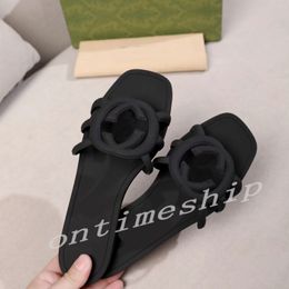 Designer sandalen slippers sliders rubberen lederen schuifschoen wiggen sandaal strand slippers zomerplatform maat 35-45