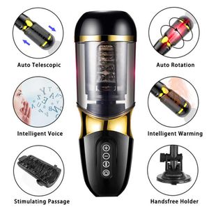 Y Bdsm Volwassen Spelletjes Voor Mannen Bondage Fetish Koppels Sexshop G-Spot Masturbator Automatische Telescopische Vibrators Toy340W