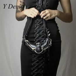 Y Demo Punk Rivets sac à main gothique Rock boucles en métal étincelle sac à bandoulière Mini 240308
