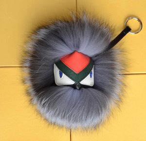 y Real Fur Pom Poms Bug Little Bag Charm Echte Pompom Keychain Car Sieraden Pendant8850328