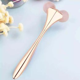 Y shape jade massage gezicht roller rose quartz natuursteen rollen rimpel remover facial-lift dunne lift massager schoonheid huidverzorgingstool