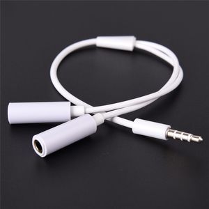 Y Splitter Cable 3.5 mm 1 Male to 2 Dual Female Audio Cable For Earphone Headset Headphone MP3 MP4 Stereo Plug Adapter Jack