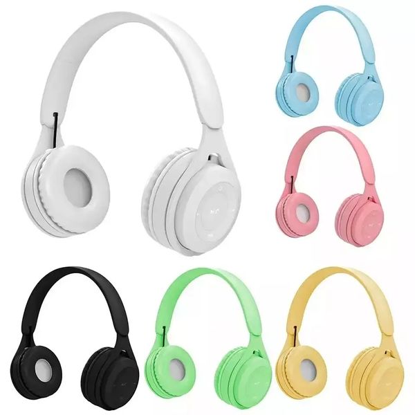 Y08 sur l'oreille casque de musique avec Microphone casques colorés sans fil Bluetooth casque pour les filles