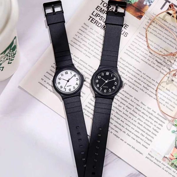 Y09B Montreuse-bracelets Simple Fashion Quartz Watch for Women Student Drugs Watch Silicone Strap Watch Wholesale Reloj Mujer Elegante Reloj de Mujer D240422