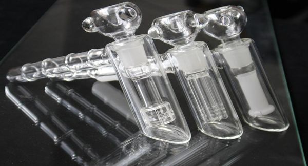 Y149 tubería de fumar con caché 3 modelos tubos de martillo de vidrio 6 brazo Perc Bubblers Agua de agua Bong Herb Dry Bubbler5357358