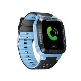 Y21 GPS Children Smart Watch Anti-Lost Lampe de poche Smart Wristwatch SOS Emplacement du dispositif Bracelet SAFETER pour Android iPhone IO245V