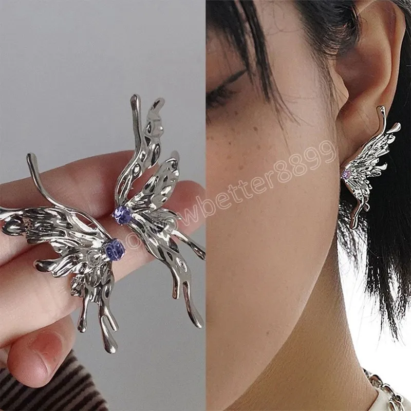 Boucles D'oreilles Pendantes En Forme Papillon En C En - Temu France