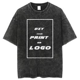 Y2K Anime T-shirt lavé personnalisé lundi Bruce Mens Vêtements femme T-shirts Oversize T-shirt pour hommes Golf Supplies 240408