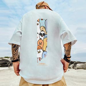 Y2K anime heren t-shirts oversized kleding hiphop streetwear tops tee short mouw zomer vintage katoen 8xl 240125