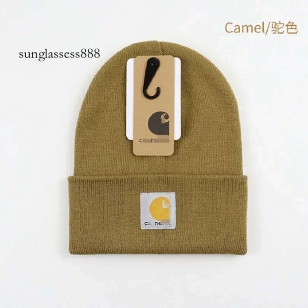 Fabricantes de gorros y2k al por mayor Una variedad de colores para elegir entre sombreros de lana para hombres y mujeres Gorros tipo jersey de punto de la marca japonesa Warm Tide.