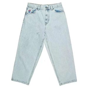 Y2K Grote Jongen Broek Hip Hop Cartoon Grafisch Borduren Baggy Jeans Heren Dames Haruku Hoge Taille Brede Broek Streetwear