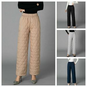 Pantalon en coton Y2K pour femmes vêtements d'extérieur de neige hiver taille haute épais pieds décontractés sarouel femmes chaudes 211115