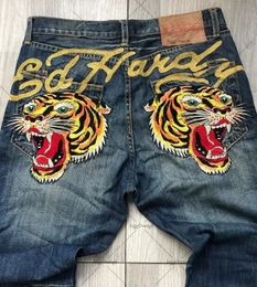 Y2K Mode Baggy Jeans Hip Hop Têtes de Tigre Loose Fit Jeans Rétro Bleu Femmes Harajuku Pantalon Gothique Taille Haute Pantalon Large 240118