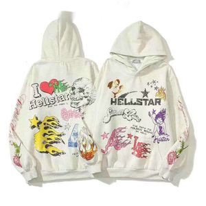 Y2k Hellstar Sweat À Capuche Survêtement Designer Homme Femme Pantalon À Manches Longues Coton Marque De Mode Sweats À Capuche Ensemble Kiss Me Im a Hellstar7RU4