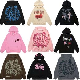 Y2K Hoodies Men Hoodie Designer Sweater Sweater Hooded 3D Graffiti Letter Sweatshirts Hip Hop Harajuku Graphic Hoody Dames Pullover lange mouw kleding