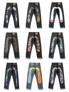 Y2k Jeans Américain High Street Rétro Hip Hop Mode Impression Jeans Mâle Harajuku Punk Pantalon Gothique Couple Pantalon De Rue Décontracté 240318