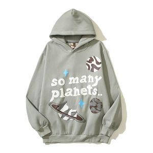 Y2k Many Planet Schuim Gebroken Casual Fleece Hoodies Unisex Pullover Streetwear Losse Sweatshirts Met Capuchon Oversized Heren Hoody 231222