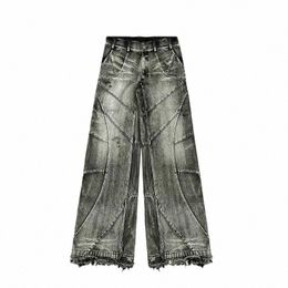 Y2K Streetwear Punk Hip Hop Jeans Côte Ouest Workwear Ripped Rap Style Lâche W Plus Size Vêtements Hommes Mop Pantalon f5Qz #