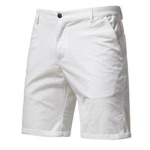 Y2K Summer 100 Cotton White Gym Shorts Heren Casual Business Sociale elastische taille Cargo Bermuda Beach voor mannen 240415
