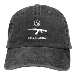 Y2K Summer Cap Visor Soviet Kalashnikov AK-47 Hip Hip Hop Caps Russian USSR CCCP Cowboy Hat Hats 240521