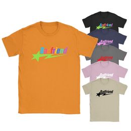 Y2K T-shirt Hip Hop Lettre imprimé Badfriend Coton Unisexe Top Men Femmes Summer Summer Campe Crewneck Tee Tee Luxury Brand Star Shirt 240425