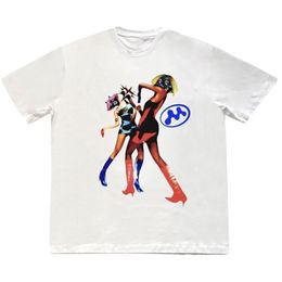 Y2k T-shirt Imprimer Hommes Femmes Mode Coton Surdimensionné Graphique T-shirt Enfants Garçon Hip Hop Tees Gothique Top Vintage Vêtements Streetwear 240103