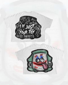 T-shirts graphiques imprimés surdimensionnés Y2K surdimensionnés Hip Hop Punk Men and Women Coton Cotton à manches courtes HARAJUKU RETRO Goth Streetwear 240429