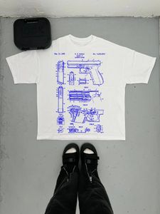 Y2k vêtements pour femmes T-shirt rétro graphique à manches courtes été surdimensionné imprimé rétro vêtements de rue haut punk gothique Harajuku T-shirt 240227